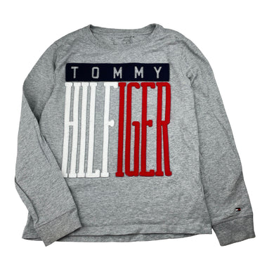 Boys Tommy Hilfiger, cotton long sleeve tee / top, discolouration on cuffs, FUC, size 8-10,  