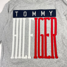 Load image into Gallery viewer, Boys Tommy Hilfiger, cotton long sleeve tee / top, discolouration on cuffs, FUC, size 8-10,  