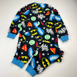 Boys DC Comics, Justice League fleece all-in-one pyjamas, FUC, size 4,  