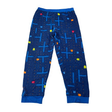 Load image into Gallery viewer, Boys blue, soft feel pyjama pants, Pacman, Inside leg: 40cm, FUC, size 4-5,  