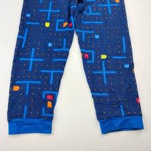 Load image into Gallery viewer, Boys blue, soft feel pyjama pants, Pacman, Inside leg: 40cm, FUC, size 4-5,  