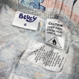 Girls Bluey, cotton pyjama pants / bottoms, FUC, size 6,  