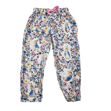 Girls Peter Alexander, Peter Rabbit lightweight cotton pyjama pants, EUC, size 3,  