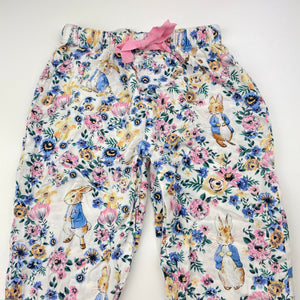 Girls Peter Alexander, Peter Rabbit lightweight cotton pyjama pants, EUC, size 3,  