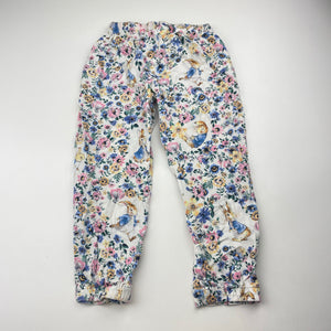 Girls Peter Alexander, Peter Rabbit lightweight cotton pyjama pants, EUC, size 3,  