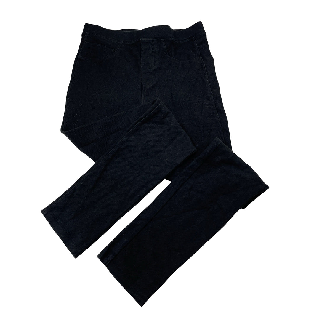 Girls Zara, black stretchy casual pants, elasticated, Inside leg: 57.5cm, GUC, size 10,  