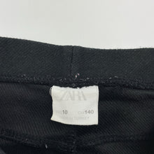 Load image into Gallery viewer, Girls Zara, black stretchy casual pants, elasticated, Inside leg: 57.5cm, GUC, size 10,  