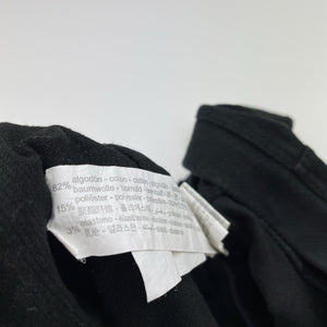 Girls Zara, black stretchy casual pants, elasticated, Inside leg: 57.5cm, GUC, size 10,  