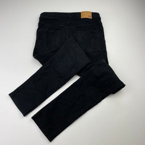 Girls Zara, black stretchy casual pants, elasticated, Inside leg: 57.5cm, GUC, size 10,  