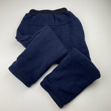 Load image into Gallery viewer, Boys Lawo Kids, thick fleece lined track pants, elasticated, Inside leg: 45.5cm, GUC, size 4-5,  
