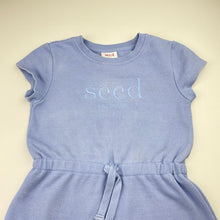 Load image into Gallery viewer, Girls Seed, embroidered casual dress, light marks front &amp; back, FUC, size 5, L: 51cm