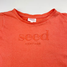 Load image into Gallery viewer, Girls Seed, embroidered cotton tee / top, wash fade, FUC, size 4,  