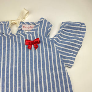 Girls Candy Thredz, lightweight cotton dress, mark front hem, FUC, size 2-3, L: 48cm