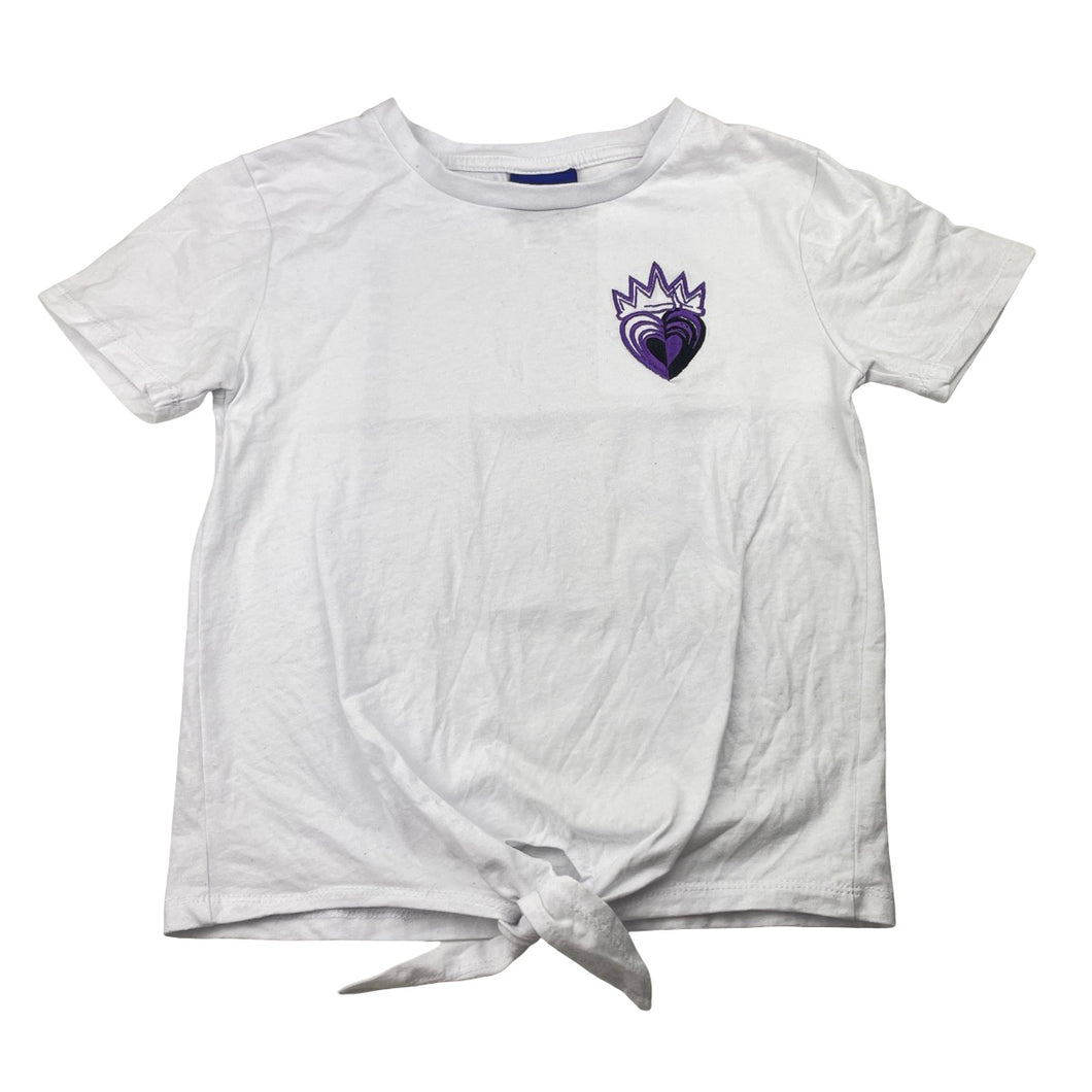 Girls Disney, Descendants cotton tie front tee / top, EUC, size 10,  