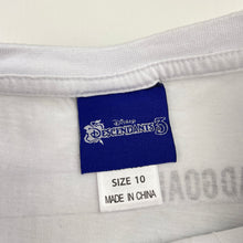 Load image into Gallery viewer, Girls Disney, Descendants cotton tie front tee / top, EUC, size 10,  