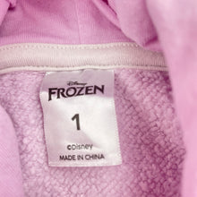 Load image into Gallery viewer, Girls Disney, Frozen Elsa fleece lined hoodie sweater, FUC, size 1,  