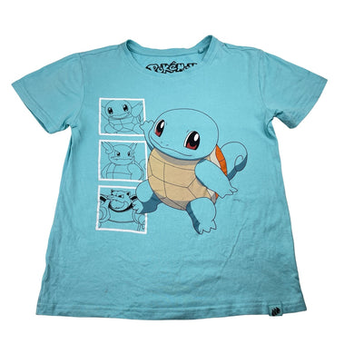 Boys Nintendo, POKEMON Squirtle cotton tee / top, mark back neck, FUC, size 8,  