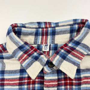 Boys Uniqlo, brushed cotton long sleeve shirt, GUC, size 11-12,  