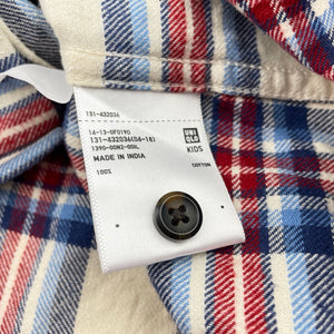 Boys Uniqlo, brushed cotton long sleeve shirt, GUC, size 11-12,  