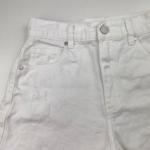 Girls Seed, distressed stretch denim shorts, W: 33cm across, FUC, size 12,  