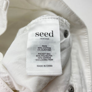 Girls Seed, distressed stretch denim shorts, W: 33cm across, FUC, size 12,  