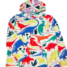 Load image into Gallery viewer, Unisex Mini Boden, hooded towel / beach cover, dinosaurs, L: 77cm, EUC, size 9-10,  