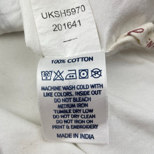 Boys US Polo Assn, white cotton shirt, Sz: XS, armpit to armpit: 34cm, shoulder to cuff: 40cm, FUC, size 5-6,  