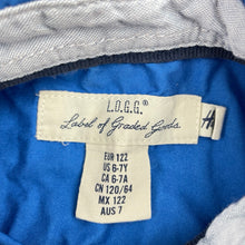 Load image into Gallery viewer, Boys H&amp;M, blue cotton long sleeve shirt, GUC, size 7,  