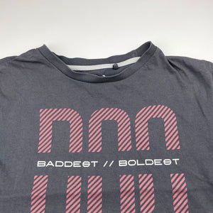 Boys Bad Boy, grey cotton tee / top, FUC, size 12,  