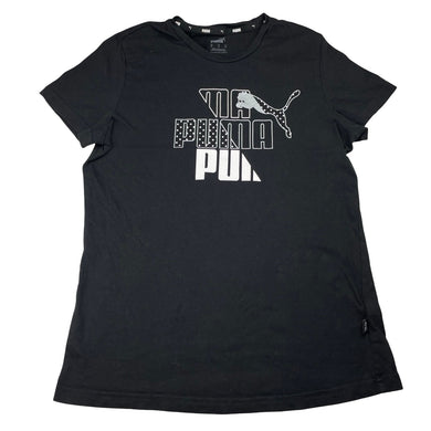 Girls PUMA, cotton tee / top, Sz: M, armpit to armpit: 42cm, GUC, size 13-14,  