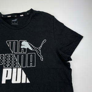Girls PUMA, cotton tee / top, Sz: M, armpit to armpit: 42cm, GUC, size 13-14,  
