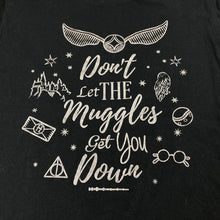 Load image into Gallery viewer, Girls Harry Potter, black cotton tee / top, FUC, size 12,  