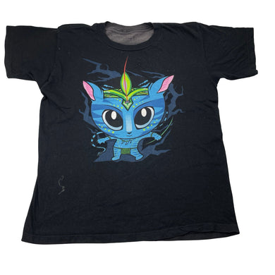 Boys black, cotton tee / top, wash fade, no labels, L: 53cm, armpit to armpit: 40cm, FUC, size 10,  