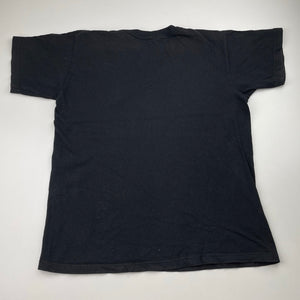 Boys black, cotton tee / top, wash fade, no labels, L: 53cm, armpit to armpit: 40cm, FUC, size 10,  