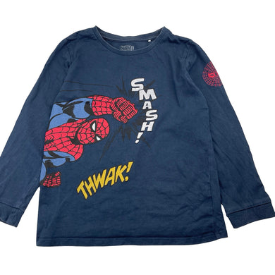 Boys Marvel, Spiderman cotton long sleeve tee / top, FUC, size 8,  
