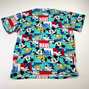 Boys soft feel, tee / top, Mickey Mouse & Pluto, no labels, armpit to armpit: 40cm, EUC, size 7-8,  