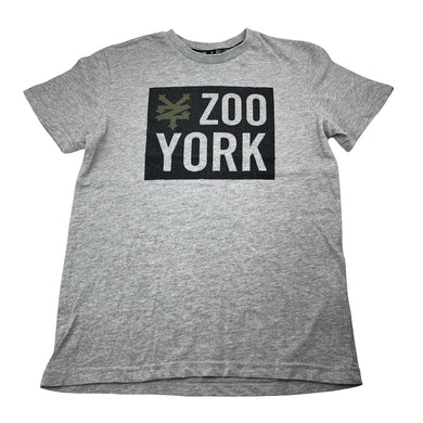 Boys Zoo York, grey marle tee / top, wash fade, FUC, size 9,  