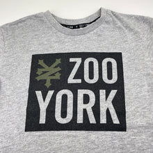 Load image into Gallery viewer, Boys Zoo York, grey marle tee / top, wash fade, FUC, size 9,  