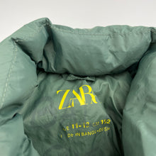 Load image into Gallery viewer, Boys Zara, khaki puffer jacket / coat, marks left sleeve, FUC, size 11-12,  