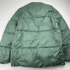 Boys Zara, khaki puffer jacket / coat, marks left sleeve, FUC, size 11-12,  