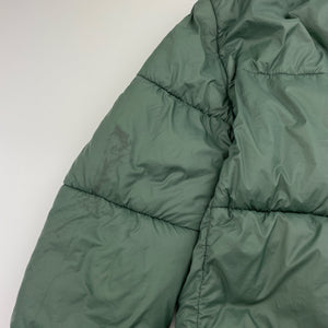 Boys Zara, khaki puffer jacket / coat, marks left sleeve, FUC, size 11-12,  