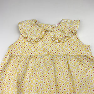 Girls Seed, floral cotton romper, GUC, size 2,  