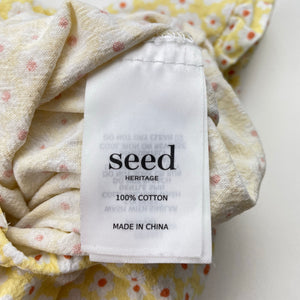 Girls Seed, floral cotton romper, GUC, size 2,  