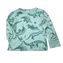 Load image into Gallery viewer, Boys H&amp;M, cotton pyjama top, dinosaurs, marks on cuffs, FUC, size 4,  
