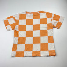 Load image into Gallery viewer, Unisex H&amp;M, Seasame Street checked cotton tee / top, marks lower front, FUC, size 3-4,  