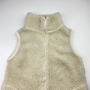 Girls ALICE Jnr DESIGN, fleece vest, armpit to armpit: 37cm, FUC, size 7-8,  