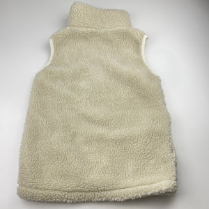 Girls ALICE Jnr DESIGN, fleece vest, armpit to armpit: 37cm, FUC, size 7-8,  