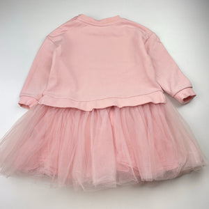 Girls Seed, cotton lined long sleeve dress, GUC, size 2, L: 45cm