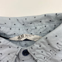 Load image into Gallery viewer, Boys H&amp;M, blue cotton short sleeve shirt, FUC, size 9,  