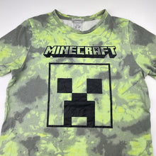 Load image into Gallery viewer, Boys Mojang, Minecraft tie dyed cotton tee / top, FUC, size 12,  